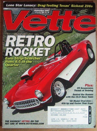 VETTE 2007 SEPT - NEW '08 TEST, C6.R STUDIED, 8sec C1